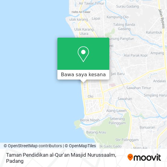 Peta Taman Pendidikan al-Qur'an Masjid Nurussaalm