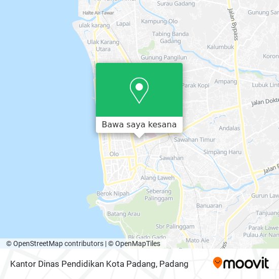Peta Kantor Dinas Pendidikan Kota Padang