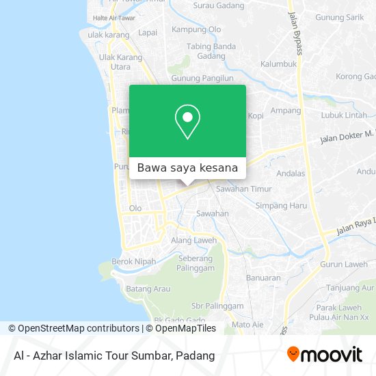Peta Al - Azhar Islamic Tour Sumbar