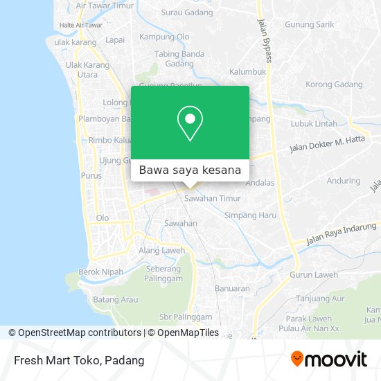 Peta Fresh Mart Toko