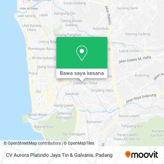 Peta CV Aurora Platindo Jaya Tin & Galvanis