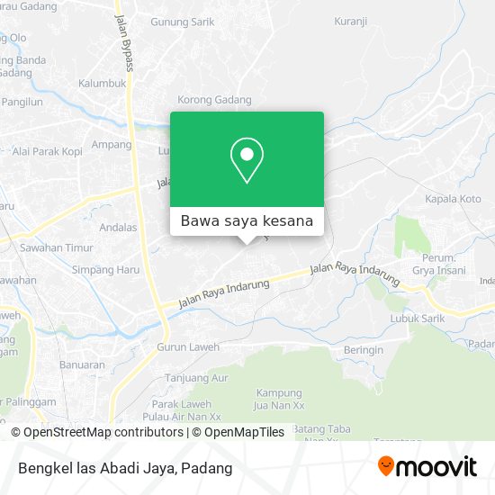 Peta Bengkel las Abadi Jaya