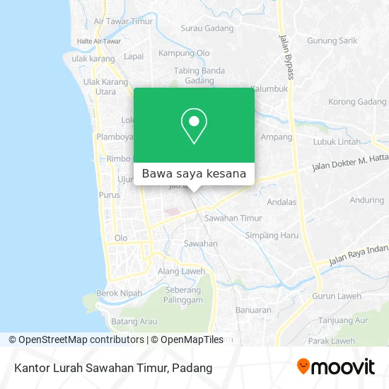 Peta Kantor Lurah Sawahan Timur