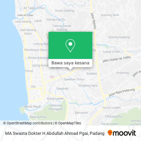 Peta MA Swasta Dokter H Abdullah Ahmad Pgai