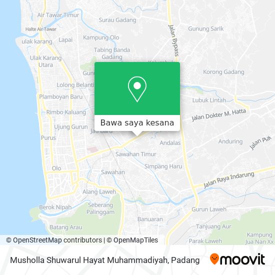 Peta Musholla Shuwarul Hayat Muhammadiyah