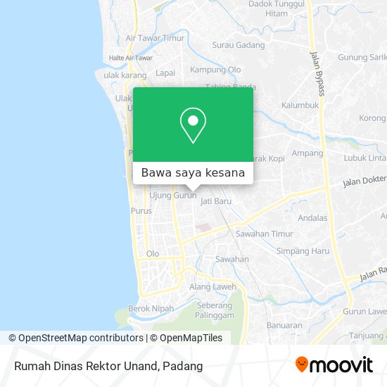 Peta Rumah Dinas Rektor Unand