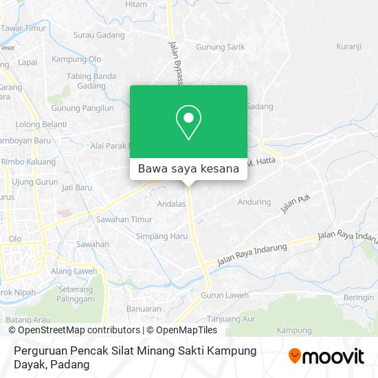 Peta Perguruan Pencak Silat Minang Sakti Kampung Dayak