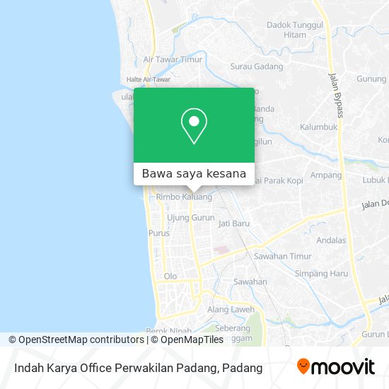 Peta Indah Karya Office Perwakilan Padang