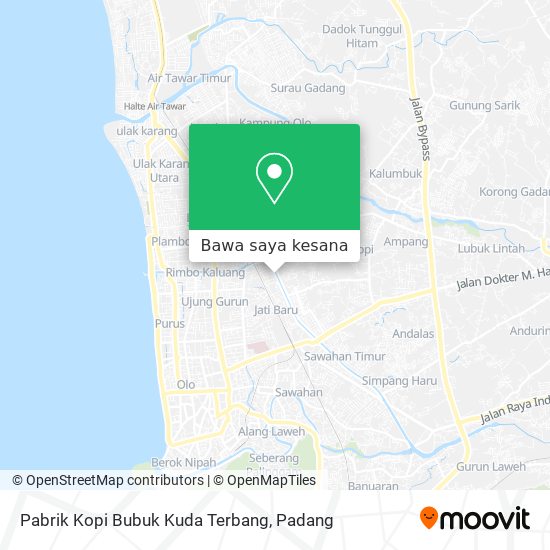 Peta Pabrik Kopi Bubuk Kuda Terbang