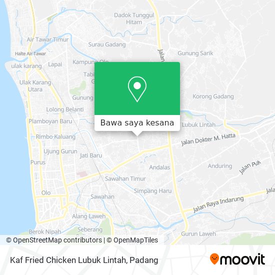 Peta Kaf Fried Chicken Lubuk Lintah