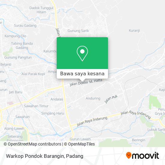 Peta Warkop Pondok Barangin