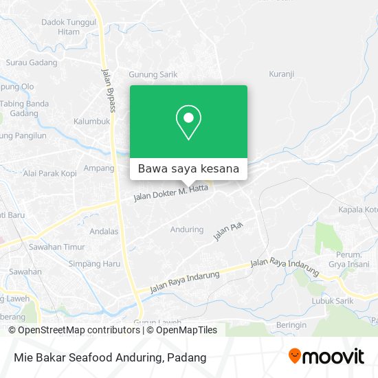 Peta Mie Bakar Seafood Anduring