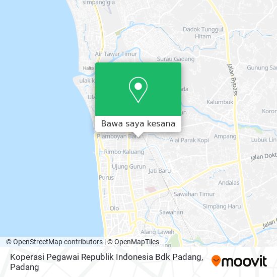 Peta Koperasi Pegawai Republik Indonesia Bdk Padang