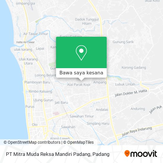 Peta PT Mitra Muda Reksa Mandiri Padang