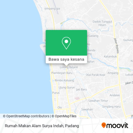 Peta Rumah Makan Alam Surya Indah