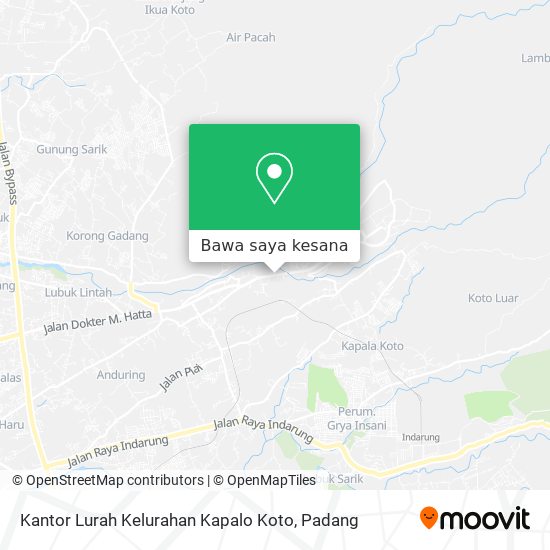 Peta Kantor Lurah Kelurahan Kapalo Koto