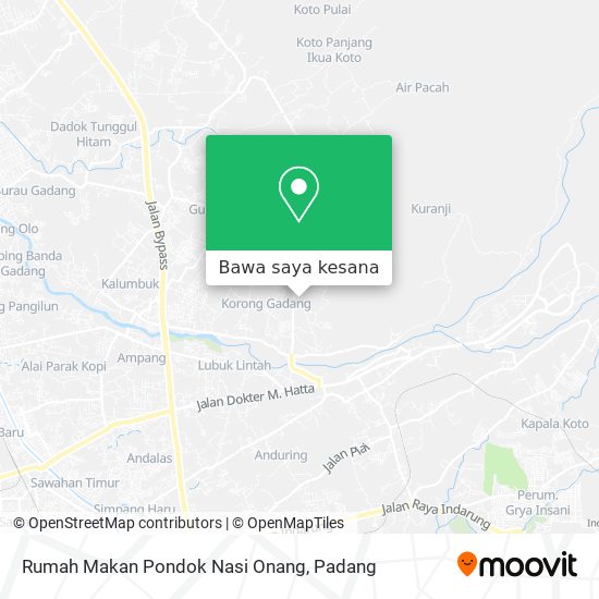 Peta Rumah Makan Pondok Nasi Onang