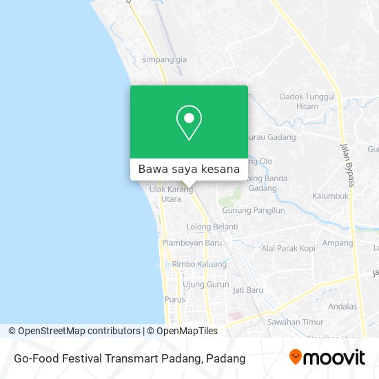 Peta Go-Food Festival Transmart Padang