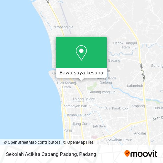 Peta Sekolah Acikita Cabang Padang