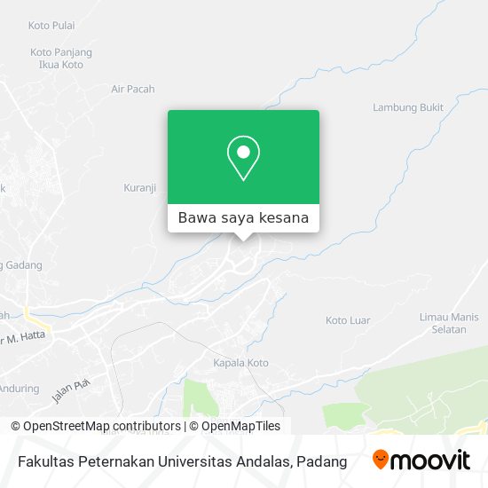 Peta Fakultas Peternakan Universitas Andalas