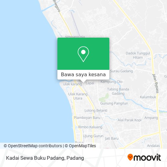 Peta Kadai Sewa Buku Padang