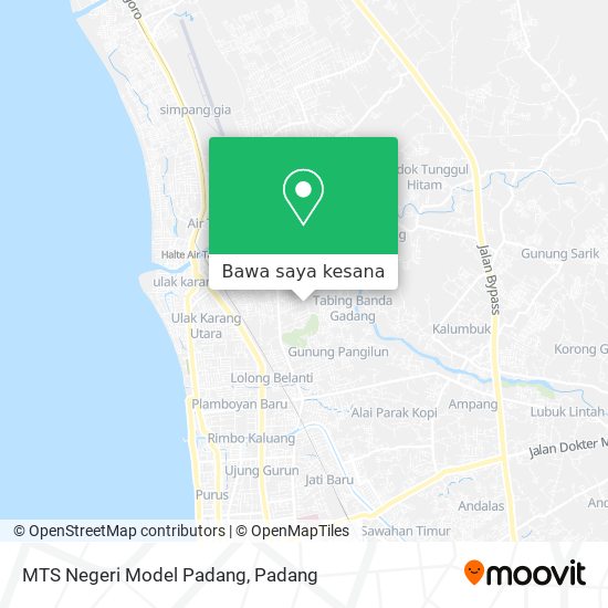 Peta MTS Negeri Model Padang