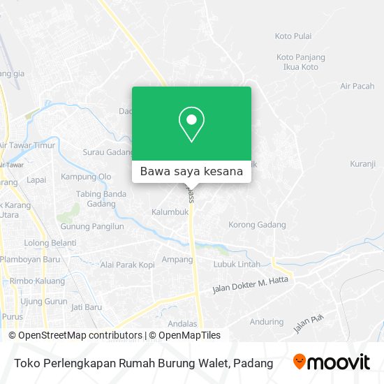 Peta Toko Perlengkapan Rumah Burung Walet