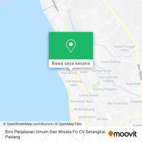 Peta Biro Perjalanan Umum Dan Wisata Po CV Setangkai