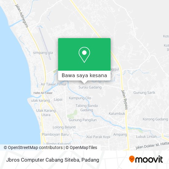 Peta Jbros Computer Cabang Siteba