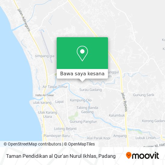 Peta Taman Pendidikan al Qur'an Nurul Ikhlas