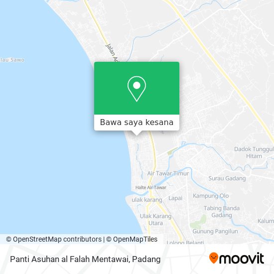 Peta Panti Asuhan al Falah Mentawai