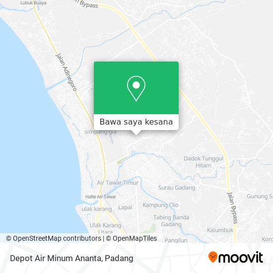 Peta Depot Air Minum Ananta
