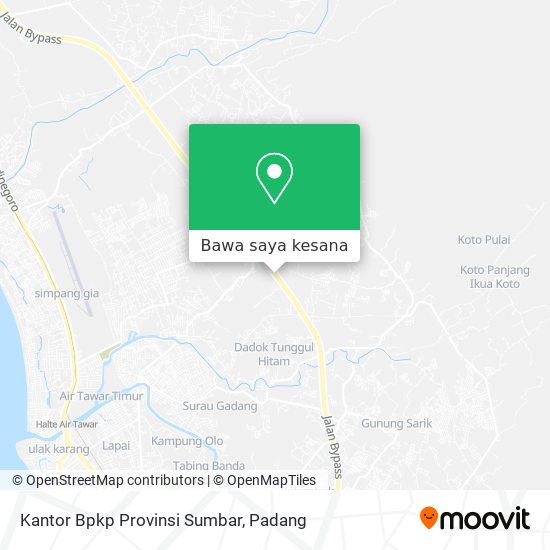 Peta Kantor Bpkp Provinsi Sumbar