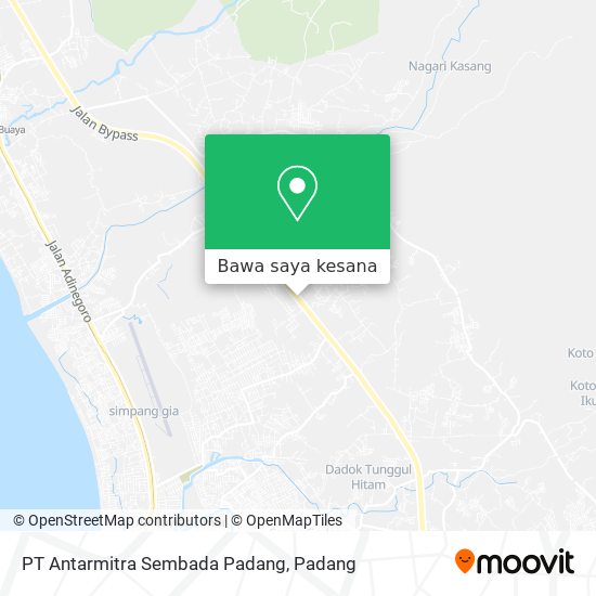 Peta PT Antarmitra Sembada Padang