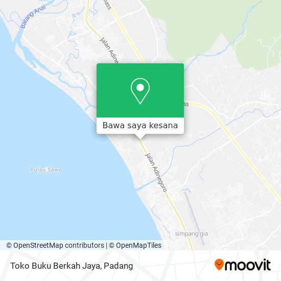 Peta Toko Buku Berkah Jaya