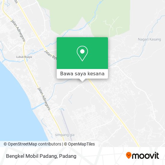 Peta Bengkel Mobil Padang