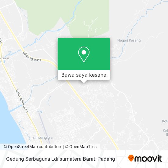 Peta Gedung Serbaguna Ldiisumatera Barat