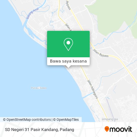 Peta SD Negeri 31 Pasir Kandang