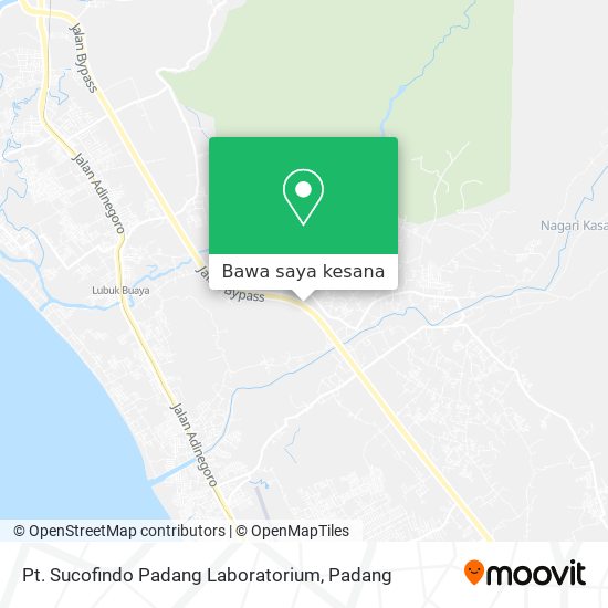 Peta Pt. Sucofindo Padang Laboratorium