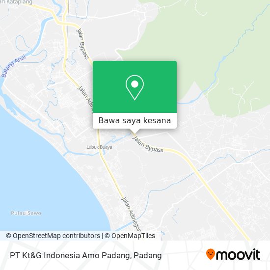 Peta PT Kt&G Indonesia Amo Padang