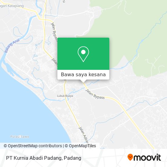 Peta PT Kurnia Abadi Padang
