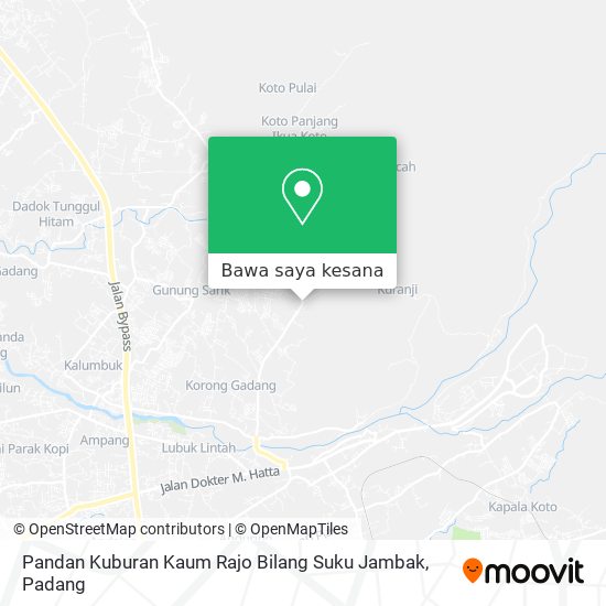 Peta Pandan Kuburan Kaum Rajo Bilang Suku Jambak
