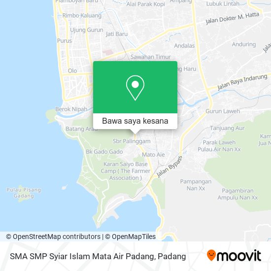 Peta SMA SMP Syiar Islam Mata Air Padang