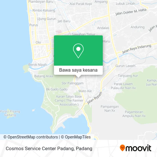 Peta Cosmos Service Center Padang