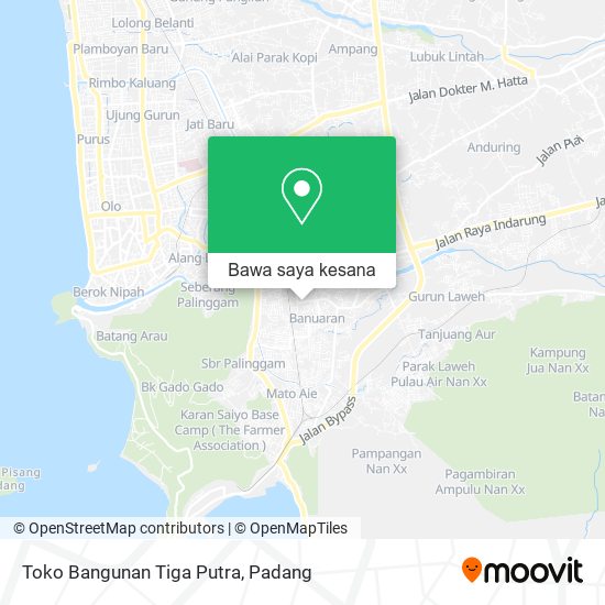 Peta Toko Bangunan Tiga Putra