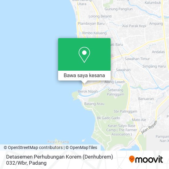 Peta Detasemen Perhubungan Korem (Denhubrem) 032 / Wbr
