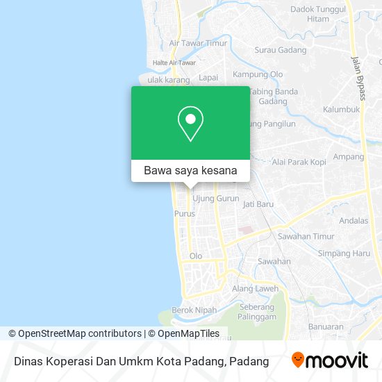 Peta Dinas Koperasi Dan Umkm Kota Padang