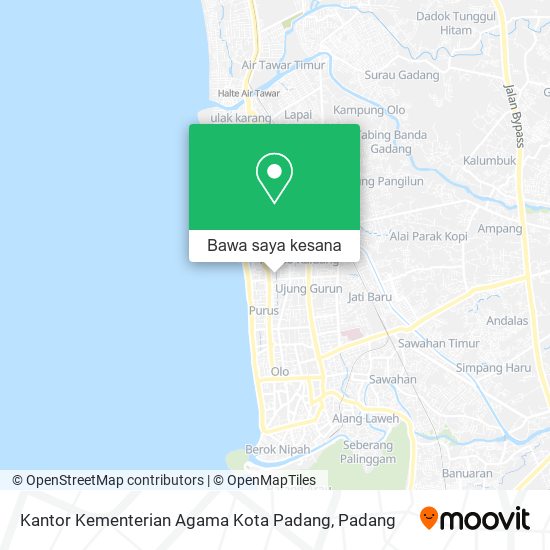 Peta Kantor Kementerian Agama Kota Padang