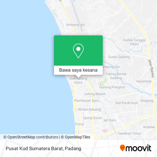 Peta Pusat Kud Sumatera Barat