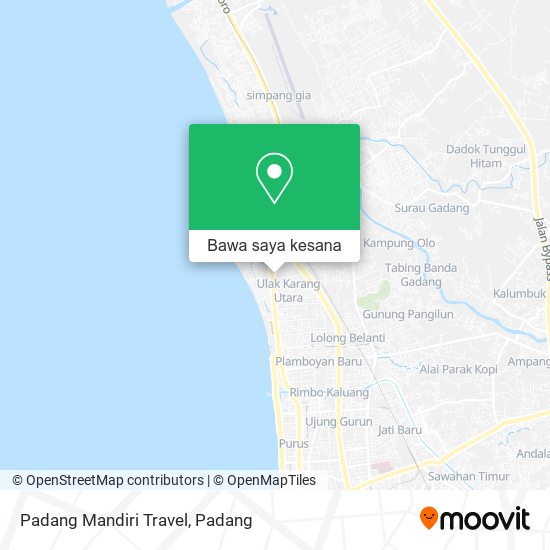 Peta Padang Mandiri Travel